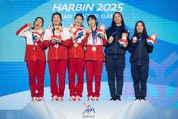 SPCHINAHARBINASIAN WINTER GAMESFREESTYLE SKIINGWOMENS AERIALS SYNCHRO CN