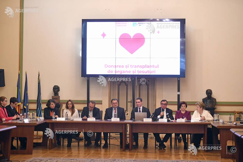 BUCURESTI - CONFERINTA DE PRESA - AGENTIA NATIONALA DE TRANSPLANT