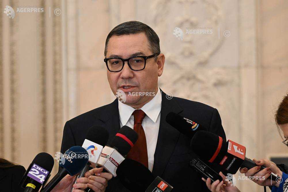 BUCURESTI - CONFERINTA DE PRESA - VICTOR PONTA