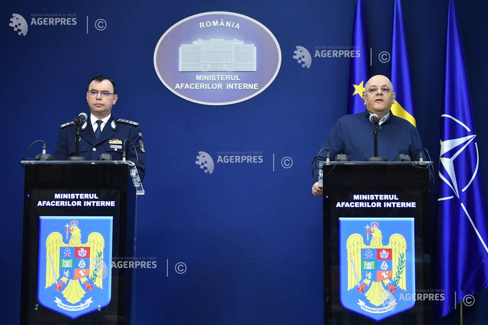 BUCURESTI - CONFERINTA DE PRESA - MINISTERUL AFACERILOR INTERNE